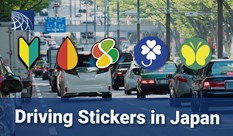 Driving Stickers in Japand
